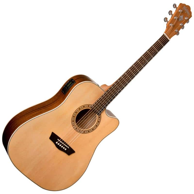 Washburn WD7SCE Harvest Series Solid Sitka Spruce Mahogany Cutaway 6-String Acoustic-Electric Guitar image 1