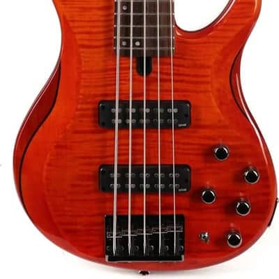 Yamaha TRBX605FM 5-String Bass Guitar, Rosewood Fingerboard, Caramel Brown image 2