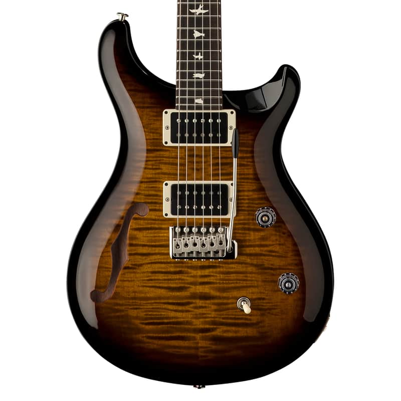 PRS CE 24 Semi-Hollow Electric Guitar - Black Amber - Open Box image 1