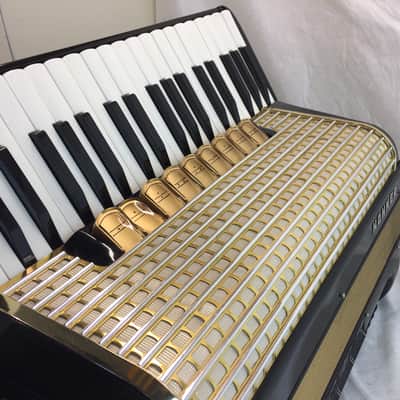 Vintage 1960's Hohner Verdi III M Accordion 120 Bass 9 Treble 3 Bass Reeds image 13