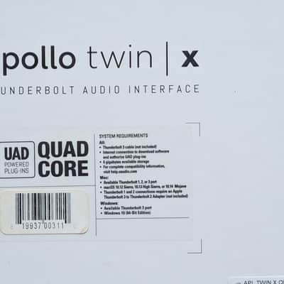 Universal Audio Apollo Twin X QUAD Heritage Edition Thunderbolt 3 Audio Interface 2020 - Present - Gray image 4
