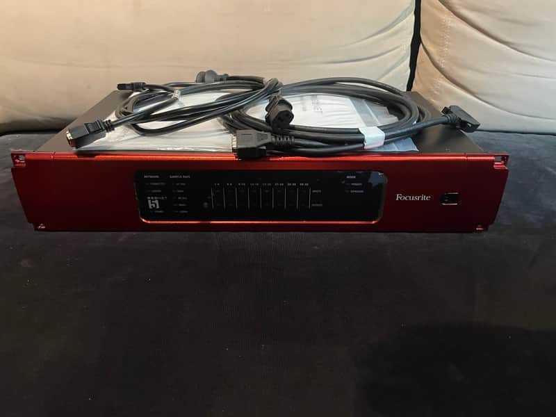 Focusrite RedNet 5 Pro Tools HD Bridge Dante Audio Interface 2010s - Red image 1