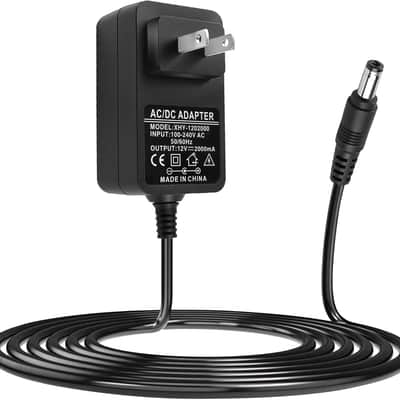 12V 2A AC/DC Power Supply Adapter for Yamaha PSR/YPG/YPT/DGX/DD/EZ/P Series Keyboards, 5.9FT Charger Cord Replacement for PA-130/PA-130B (Piano Keyboard Accessories)