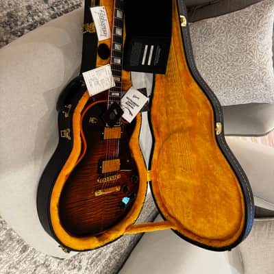 Gibson Custom Shop M2M Orange Widow Les Paul Custom Figured image 13