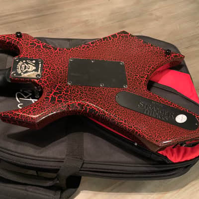 2022 BC Rich Limited Edition Stranger Things Warlock Red Crackle Eddie's Guitar image 7