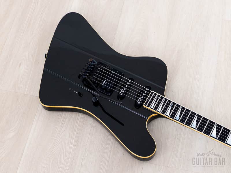1990 Grover Jackson Fire Bird Metallic Black HSS Neck Through