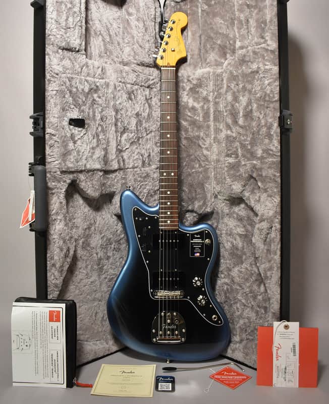 2025 Fender American Professional II Jazzmaster Dark Night Finish w/OHSC image 1