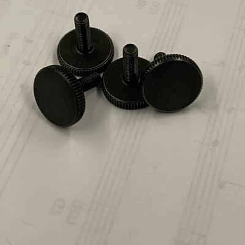 Fender Precision Bass Plus 89 - 93 - Black bridge fine adj thumb screws image 1
