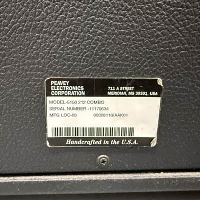 Peavey 5150 212 60-Watt 2x12" Guitar Combo 2000s - Black image 10