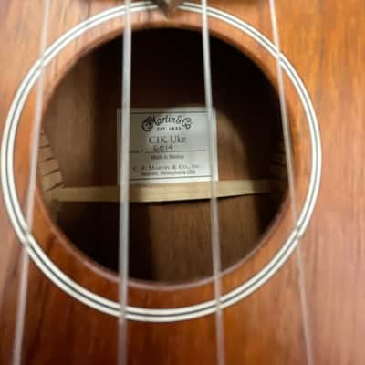 Martin C1K Koa Concert Ukulele 2012 - 2019 - Natural W/GIGBAG image 8