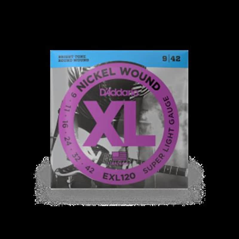 D'Addario 09-42 Super Light, XL Nickel Electric, 3-Pack image 1
