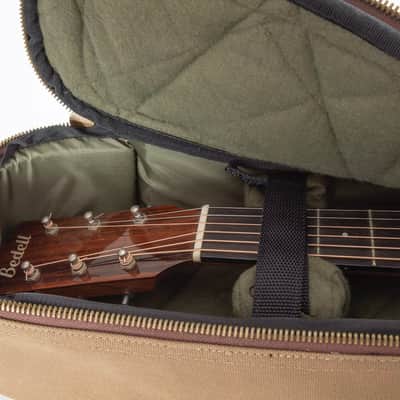 Guitar Satchel Khaki Parlor for small body acoustic or electric guitar case -  New image 9