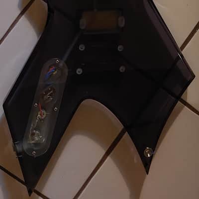 B.C. Rich Warlock Acrylic Transparent Black image 3