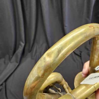 Conn Conqueror Vintage Bb Cornet - raw brass image 8