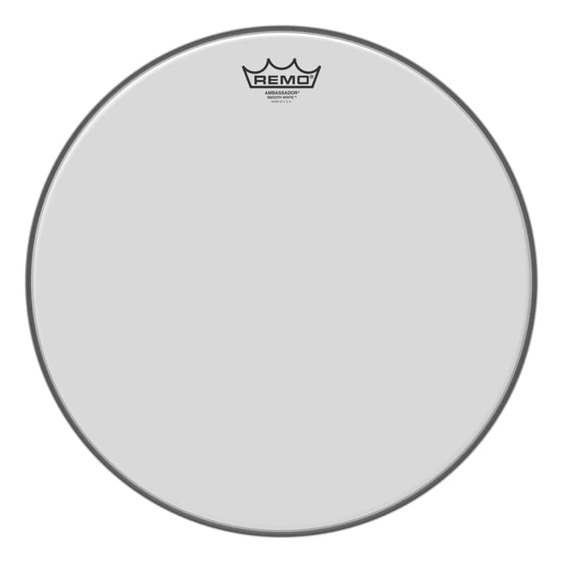 Remo 16" Ambassador Smooth White image 1