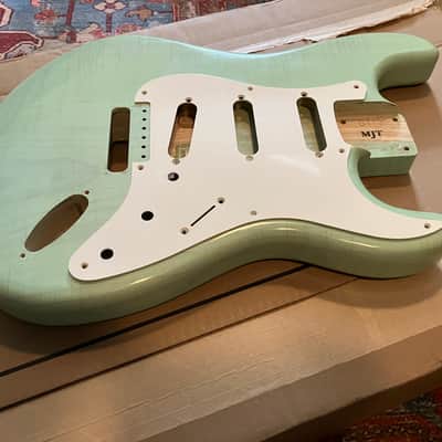 MJT VTS - Surf Green Nitro Relic Stratocaster Body image 2