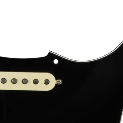 Fender Pre-Wired Strat Pickguard, Original '57/'62 SSS, Black 11 Hole PG image 11