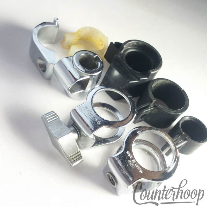 Pearl Cymbal Stand Brackets Tensioners and Plastic Sleeves Parts Lot Taiwan image 1
