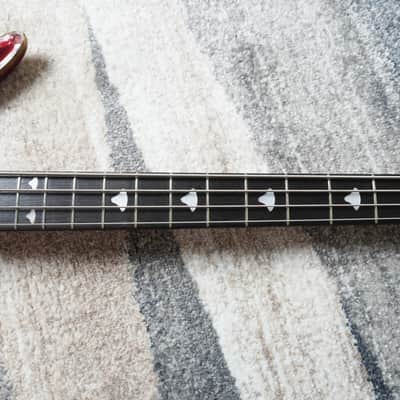 Rare 1965–1966 Teisco Spectrum Series EBX-200 Bass Metallic Red Vintage MIJ Bizarre Bass image 6