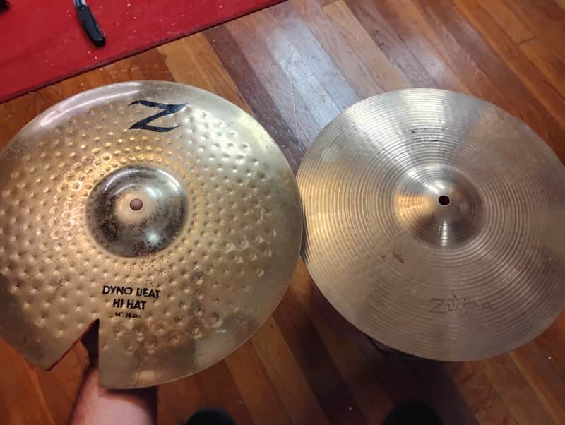 Zildjian combo 14" Z Dyno Beat/Avedis Rock (Pair) 1980's image 1