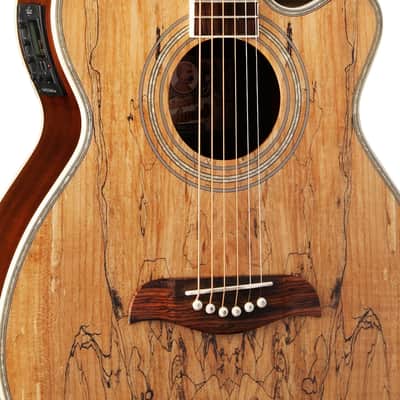 Oscar Schmidt OG10CESM Concert Cutaway Acoustic-Electric Guitar, Spalted Maple image 6