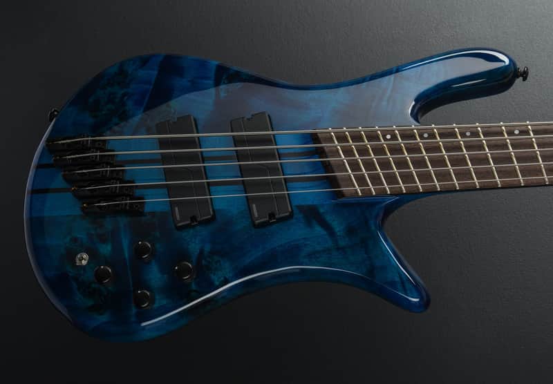 Spector NS Dimension 5 Multi Scale - Black & Blue Gloss image 1