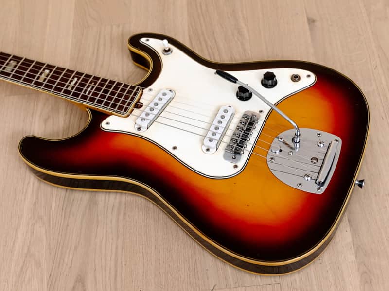 1960s Elk Wild Cat Vintage Semi-Hollow Electric Guitar Sunburst