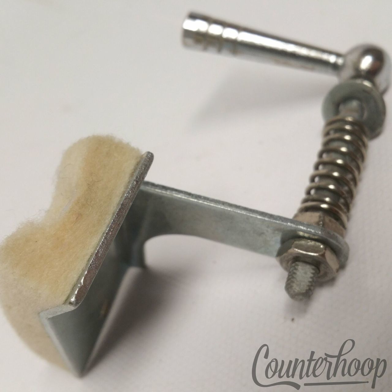 Ludwig White Felt Baseball Bat Muffler Vintage Classic Snare/Tom Drum 60s Chrome — main photograph