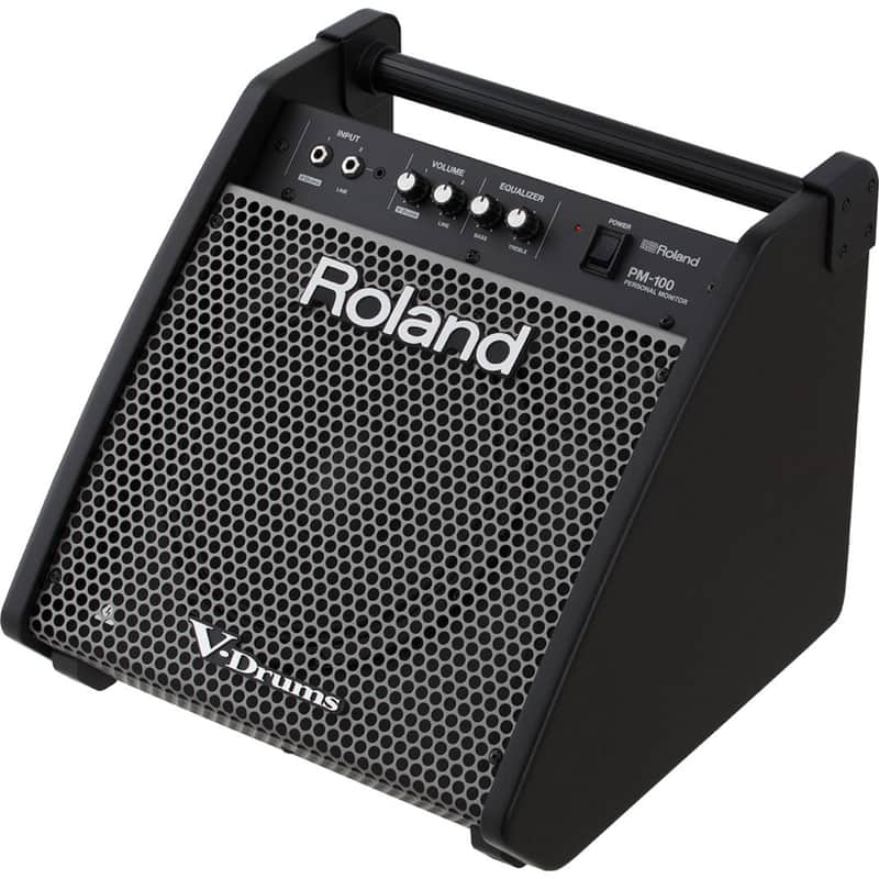 Roland PM-100 Electronic Drum Amplifier Monitor - 80 Watts, Black image 1