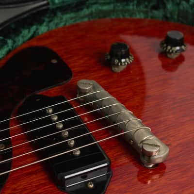 Gibson  Les Paul Junior Solid Body Electric Guitar (1958), ser. #7312, black tolex hard shell case. image 19