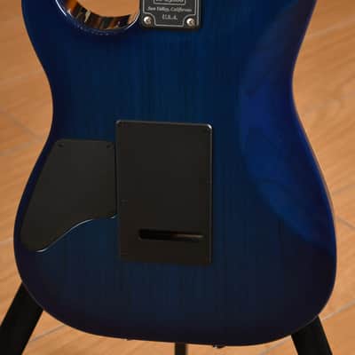 Schecter Custom Shop Sunset Custom II HSS Maple Neck Transparent Sky Blue image 19