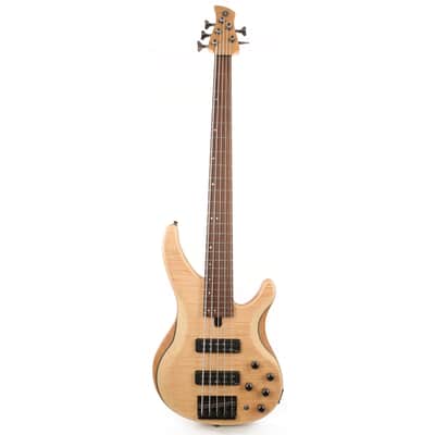 Yamaha TRBX605FM 5-String Electric Bass Guitar Natural image 2