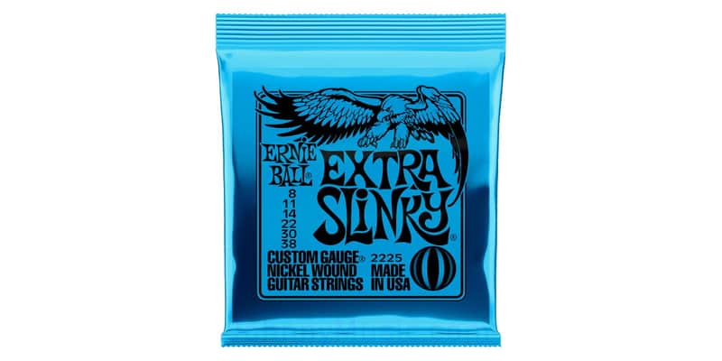 Extra Slinky Nickel Wound Electric Guitar Strings 8-38 Gauge Set - world standard special-tempered+tinned steel & ni-plated wrap on steel hex core image 1