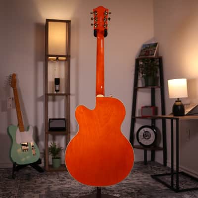 Gretsch Synchromatic Nashville Hollow Body - Ebony Fingerboard, 50's Orange Stain image 10