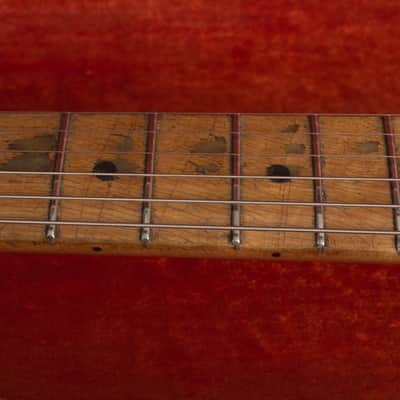 Fender Telecaster Solid Body Electric Guitar (1958), ser. #026990, black tolex hard shell case. image 15