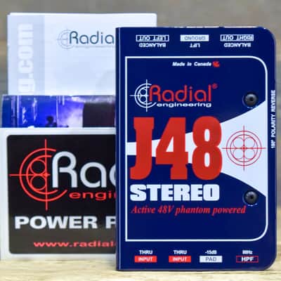 Radial Engineering J48 Stereo DI 2-Channel Phantom Powered Active Direct Box image 7