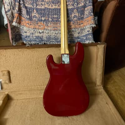 1978 Fender Precision Bass – Vintage Wine Red – P/J Mod – Badass Bridge image 4
