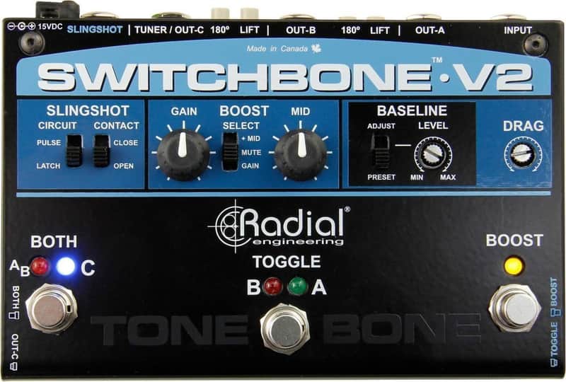 Radial Switchbone V2 ABY/C Amp Selector and Booster New image 1