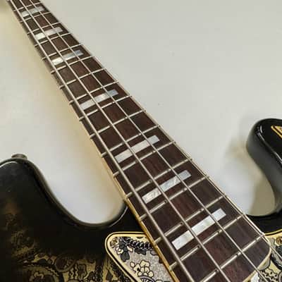 Fender Custom Shop Limited `64 Black Paisley Jazz Bass Relic image 10