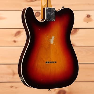 Fender Custom Shop 1959 Custom Telecaster Relic - Wide Fade Chocolate 3 Tone Sunburst-CZ574969 image 6