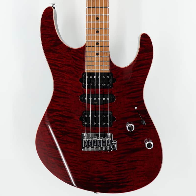 Suhr Modern Plus HSH Electric Guitar - Chili Pepper Red w/Roasted Maple Fingerboard image 1