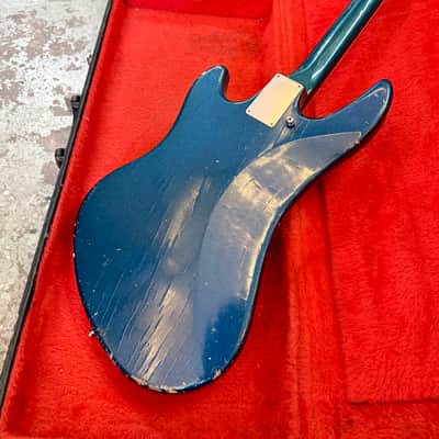 Guyatone LG-350T Sharp 5 c 1967 Blue sparkle original vintage MIJ Japan bizarre guitar guya image 10