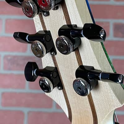 Schecter USA Custom Shop Sunset Extreme 6 Electric Guitar - Multi-Colored Stabilized Top Satin - Flame Maple Fretboard image 8