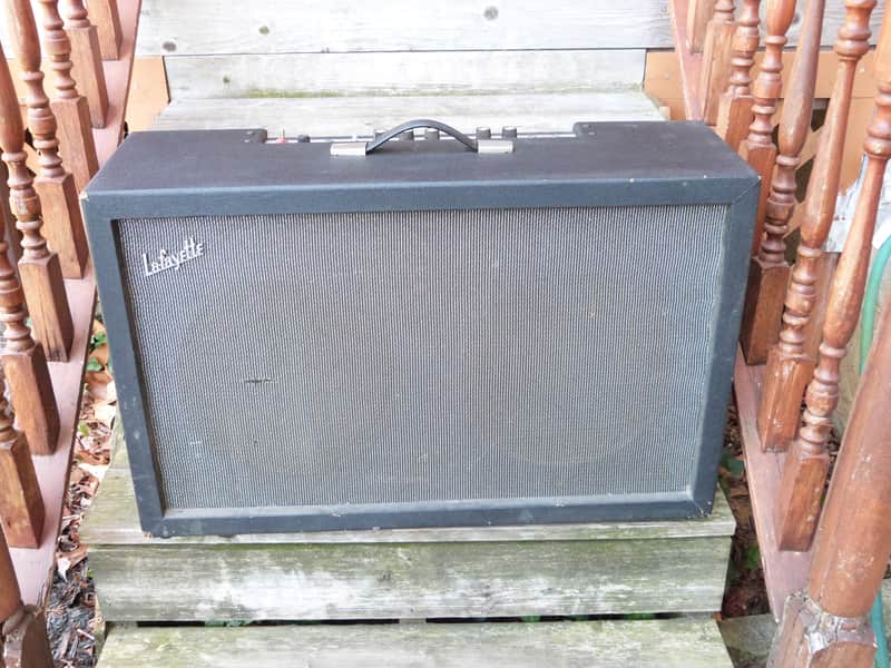 Lafayette  twin twelve tube  guitar amplifier valco  dan electro 1960's image 1
