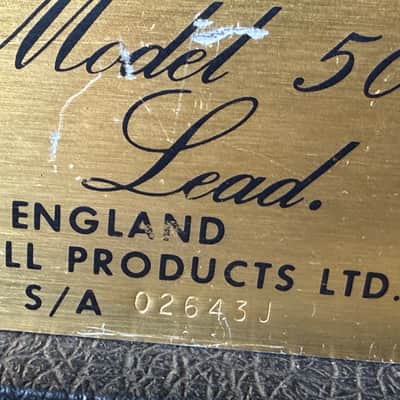 Vintage Used 1977 Marshall Master Model 50W Mk II Lead JMP Head – USA Export – Serviced image 13