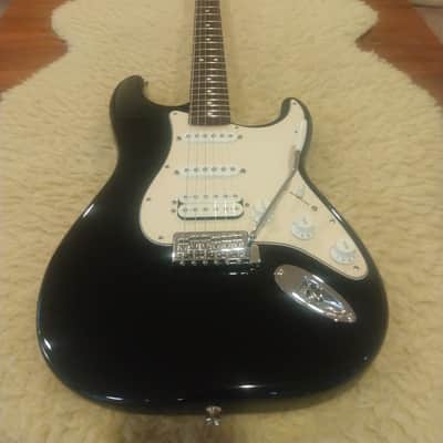 Fender 2005 MIM Stratocaster Standard 60th Anniversary HSS Black w/Padded Gig Bag image 1