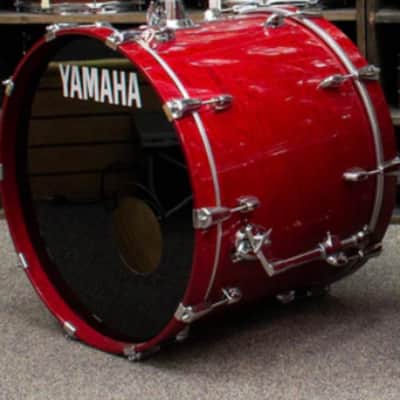 Yamaha Oak Custom Drum Kit (made in Japan) 2007 - Clear red lacquer image 4
