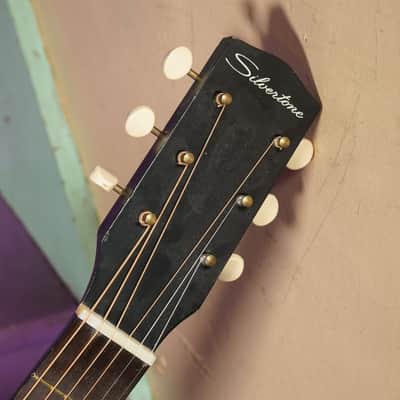 1965 Silvertone 604 (Harmony H929 Stella) Parlor Guitar (VIDEO! Fresh Work, Ready) image 3