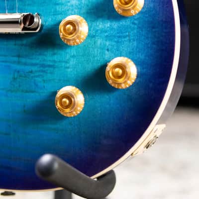 Gibson Les Paul Standard 50s Figured Top Electric Guitar - Blueberry Burst with Hardshell Case image 11