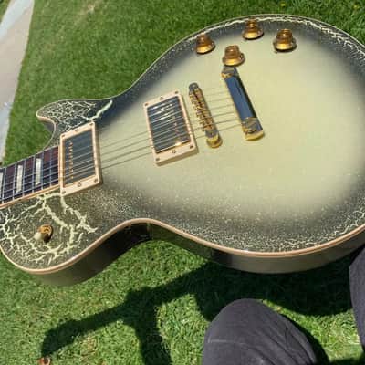 Gibson Custom Shop Les Paul Standard Gold Sparkle Roadshow - Toasted Marshmallow image 2